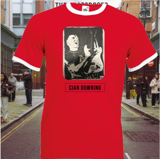 CIAN DOWNING RINGER T-SHIRT [RED/WHITE]